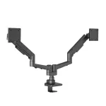 EDBAK DMV02 Dual Swing Arm monitorikinnitus lauale 19&ndash;35&Prime;, VESA 100, kuni 20 kg
