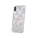Fusion Geometric Marble telefoni&uuml;mbris iPhone 12 Pro Max, roosa