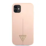 Guess Silicone Line Triangle telefoni&uuml;mbris iPhone 11, roosa