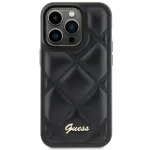 Guess GUHCS23FEPSQSQSK Quilted Metal Logo telefoni&uuml;mbris Samsung Galaxy S23 FE, must