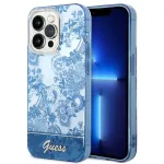 Guess GUHCP14XHGPLHB Porcelain Collection telefoni&uuml;mbris iPhone 14 Pro Max, sinine