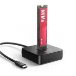 AXAGON ADSA-M2C11L M.2 NVMe SSD kettadokk, USB-C 10 Gbit/s