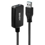 Lindy 43155 aktiivne USB 3.0 pikenduskaabel 5 m, A&ndash;A, 5 Gbit/s
