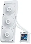 Lian Li HydroShift LCD 360S vedelikjahutus, 3 &times; 120 mm, LCD-ekraan, valge