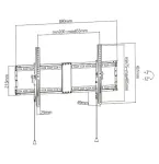 Gembird WM-90T-01 teleri seinakinnitus 43&ndash;90", must