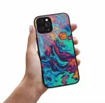 Fusion Print Silicone telefoni&uuml;mbris iPhone 15 Pro