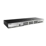 D-Link DGS-1210-28/ME v&otilde;rgukommutaator 24 &times; 1G, 4 &times; SFP, hallatav L2, r&auml;kki