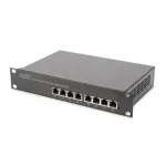 Digitus DN-95317 PoE+ kommutaator 8 &times; 1G, 802.3at, haldamatu, 10-tolline r&auml;kk