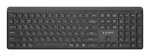 Gembird KB-WPS-03-CYRL &otilde;huke juhtmevaba klaviatuur, 2,4 GHz + Bluetooth, kirillitsa