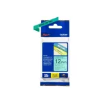 Brother TZe-731 kleebislint 12 mm &times; 8 m, must rohelisel, lamineeritud