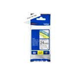 Brother TZe-251 lamineeritud kleebislint 24 mm &times; 8 m, must valgel
