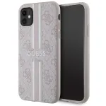 Guess GUHMN61P4RPSP 4G Printed Stripes MagSafe telefoni&uuml;mbris iPhone 11 / XR, roosa