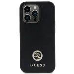 Guess GUHCP15SPS4DGPK Strass Metal Logo telefoni&uuml;mbris iPhone 15, must