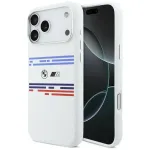 BMW M Silicon Horizontal Line MagSafe telefoni&uuml;mbris iPhone 17 Pro Max, valge