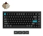 Keychron Q1 Ultra 8K juhtmevaba klaviatuur 75%, 8000 Hz, Silk POM Brown, must