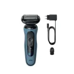 Braun Series 5 52-A1000s pardel, Wet & Dry, 50 min t&ouml;&ouml;aeg, sinine/must