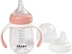BEABA &Otilde;PPIMISPUDel-JOOGIPUDEL 2IN1, 210 ML, OLD PINK