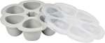 BEABA SILIKOONIST BEEBITOIDUKONTEINER MULTIPORTIONS, XL (6X150 ML), GREY