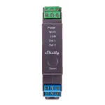 Shelly Pro 2 DIN Sliedes WiFi/LAN/Bluetooth Pārslēg&scaron;anas Relejs