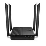 TP-Link Archer C64 bezvadu mar&scaron;rutētājs Gigabit Ethernet divjoslu (2.4 GHz / 5 GHz) Melns