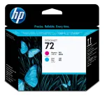 HP 72 ciānas un fuksīna drukas galviņa, C9383A