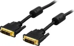 DELTACO DVI monitorkabel, DVI-D ha kuni DVI-D ha 3m