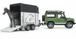 Bruder Professional Series Kraj Rover Defender with Horse Trailer (02592)