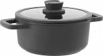 Berghoff 3950593 soup pot 4.4 L Black Aluminium, Glass, Silicone