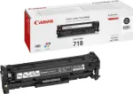 Tooner CANON 718 Black Sort 3400 sider Toner 2662B002
