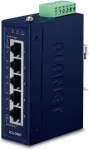Planet IGS-500T network switch Unmanaged Gigabit Ethernet (10/100/1000) Blue