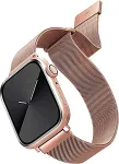 Uniq UNIQ pasek Dante Apple Watch Series 1/2/3/4/5/6/7/8/9/SE/SE2 38/40/41mm Stainless Steel r&oacute;żwo-złoty/rose gold
