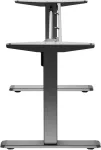 Ergo Office Biurko elektryczne z pojedynczym silnikiem , do pracy w pozycji stojącej, max. 80kg, max. wys. 1160mm, ER-443