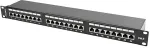LANBERG Patch Panel 24 Port 1U Cat.6 black shield