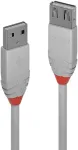 Lindy USB 2.0 Verl&auml;ngerung Typ A/A Anthra Line M/F 3m