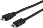 EQUIP Kabel USB-C2.0->Micro-B St/St 1.00m schwarz Polybeutel