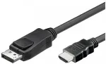 TECHLY DisplayPort 1.2 auf HDMI Kabel schwarz 2m