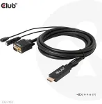 Club3D Kabel HDMI+Micro-USB-Buchse > VGA+3,5mm 2m St/Bu retail