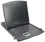 Digitus 19" LCD KVM Konsole, 16-Port VGA, deutsche Tastatur