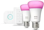 Philips by Signify Hue White and Color Ambiance Starter-Set: E27 - Smarte Lampe 2er 9290024