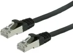 VALUE Patchkabel Kat.6 Class E S/FTP PiMF LSOH schwarz 2m