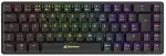 Klaviatuur SHARKOON PureWriter W65 (black, DE layout, Kailh Choc V2 Low Profile Red)