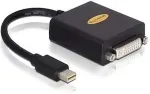 DELOCK Displayport Adapter mini DP -> DVI(24+5) St/Bu schwar