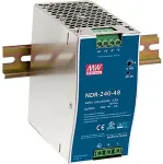 Mean Well NDR24048 power adapter/inverter Auto/Indoor 240 W Blue, Stainless steel