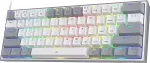 Klaviatuur Redragon K617-RGB Fizz RGB White/Grey keyboard USB Grey, White