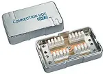 SOLARIX Junction box CAT6 STP 8p8c LSA+/Krone