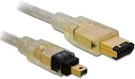 DELOCK Kabel FireWire 6 Pin Stecker > 4 Pin Stecker 1 m