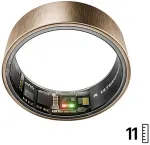 Ultrahuman Ring Air - Smart Ring f&uuml;r Frauen und M&auml;nner - Schlaf -und Fitness Tracking Wearable - Herzfrequenz - Smartring Rose Gold Gr&ouml;&szlig;e 11
