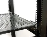 StarTech .COM 2HE ausziehbarer Rack-Fachboden bel&uuml;ftet - 22.7kg - 19 Zoll Serverschrank Rack-Shelf - Schwarz