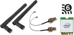 V&otilde;rgukaart SHUTTLE W-LAN MODUL WLN-M3/BLUETOOTH WIFI6 802.11B/G/NAC/AX M.2-2230