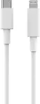 2GO USB Datenkabel Type-C 3.1 auf Lightning 1m wei&szlig;